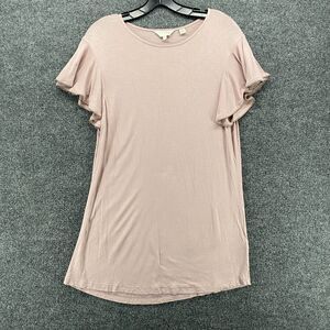 Ted Baker Blouse Top Womens 10 Plum Round Neck Fitted Casual Preppy Classic